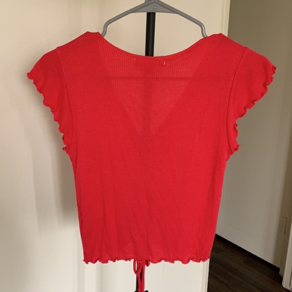 Pink Lettuce Trim Tee - Picture 4 of 4